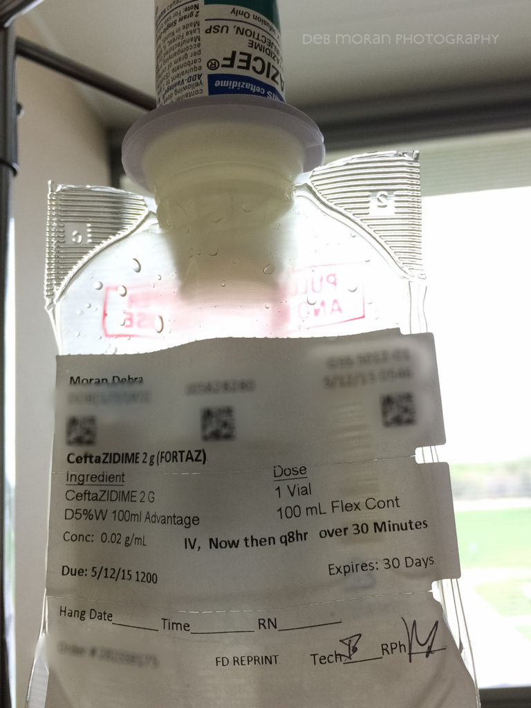 I was hospitalized for a few days with neutropenic fever. Here's an excerpt from my blog: I saw my oncologist. My counts are still going down, so I'm stuck here at least another night. Even if the cultures come back negative, she said that sometimes there can be an infection that just doesn't show up, so out of an abundance of caution, we treat with the big guns antibiotics (Fortiz). It's unfortunate that in order to kill the cancer cells, we also have to kill my immune system. But, that's the nature of the beast. For more, visit http://www.caringbridge.org/visit/debmoran